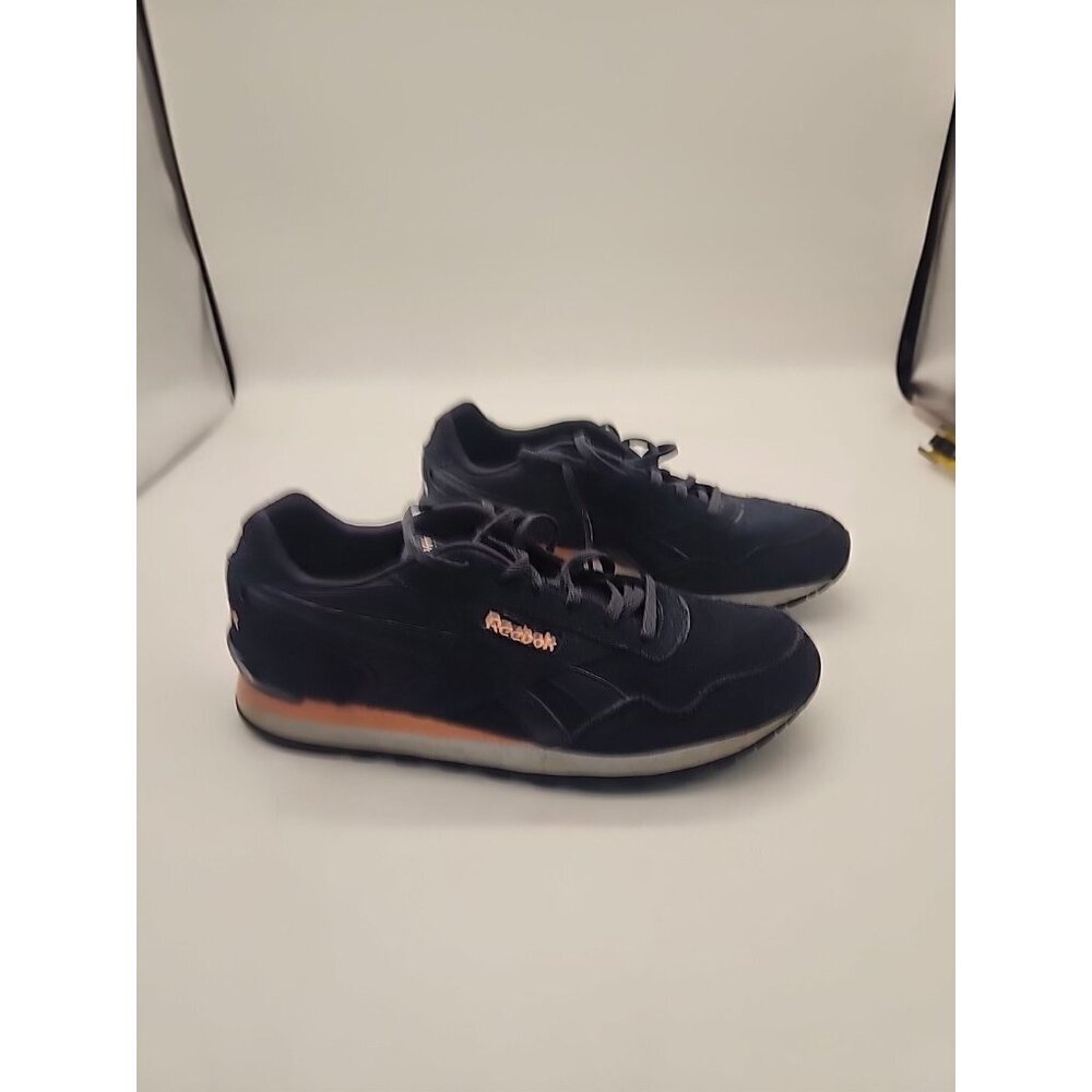 Reebok Womens Suede Blue Sneakers  Harman Run‎ Clip FX657 Sz 9